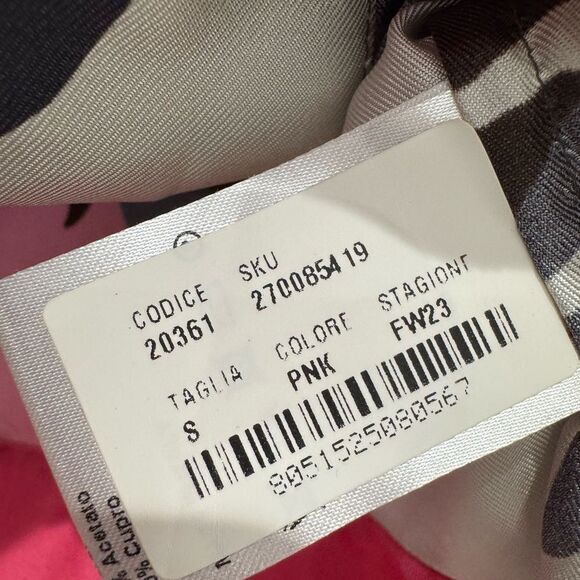 NWT FERRARI 100% silk cropped button down jacket - Picture 6 of 7